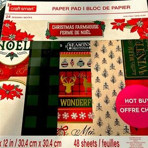 Craftsman’s paper pad Christmas farmhouse 48 pages